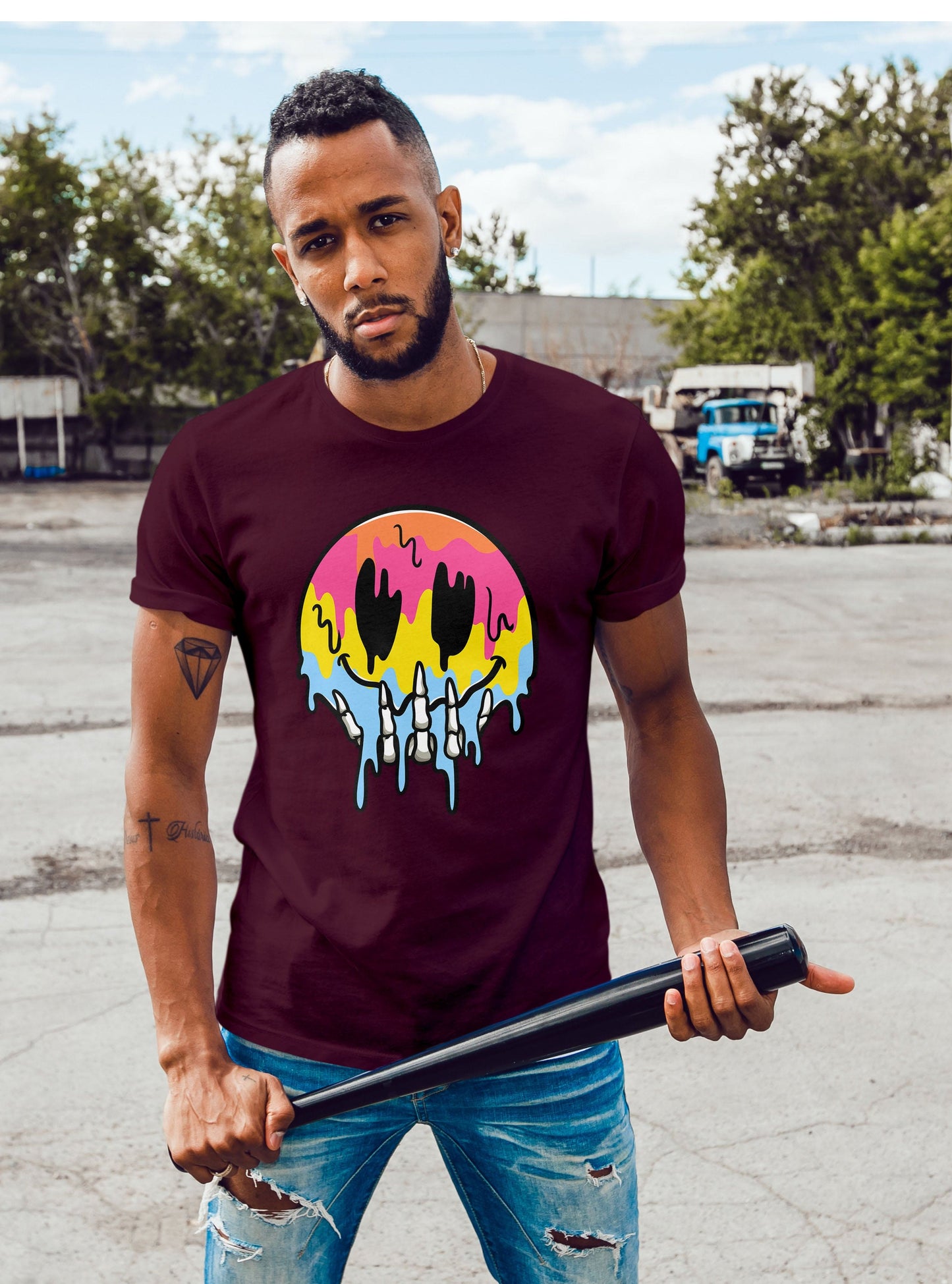 Smiley Skull T-Shirt