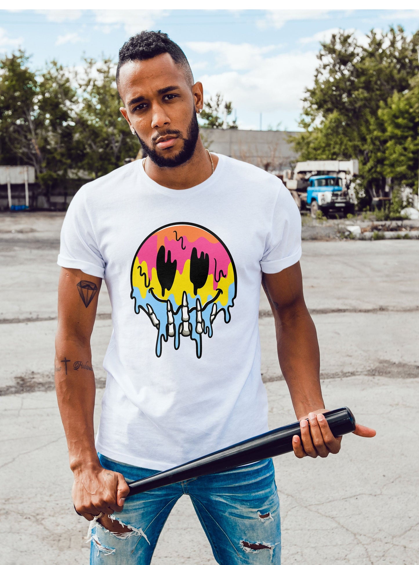 Smiley Skull T-Shirt